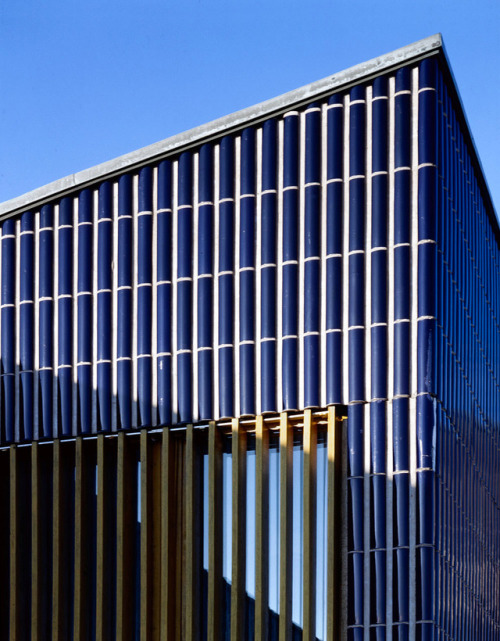 ALVAR AALTO, Seinäjoki City Hall, detail from the custom made ceramic rod facade, Seinäjoki, Finland