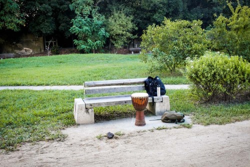 Walk along Kyoto’s Kamo River on a sunny day and you’re sure to pass at least one person practicing 