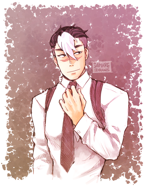 rigel126: damare-draws:“you are under arrest”  Detective Shiro I’d rob a bank