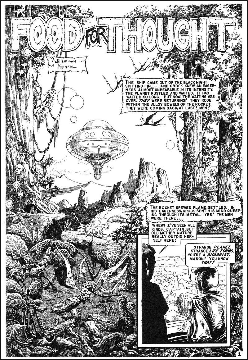 An Al Williamson and Roy Krenkel illustration in Incredible Science Fiction #32,