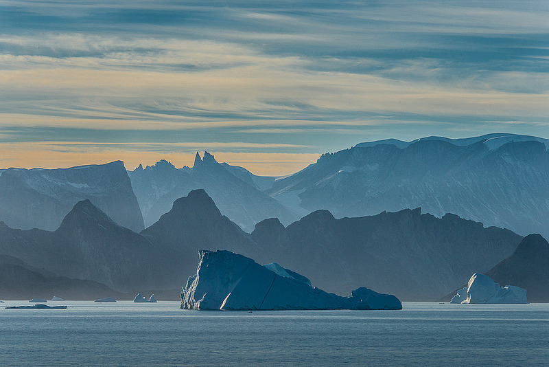 oecologia:  Icebergs and Mountains (Greenland) by Janet Little Jeffers. 