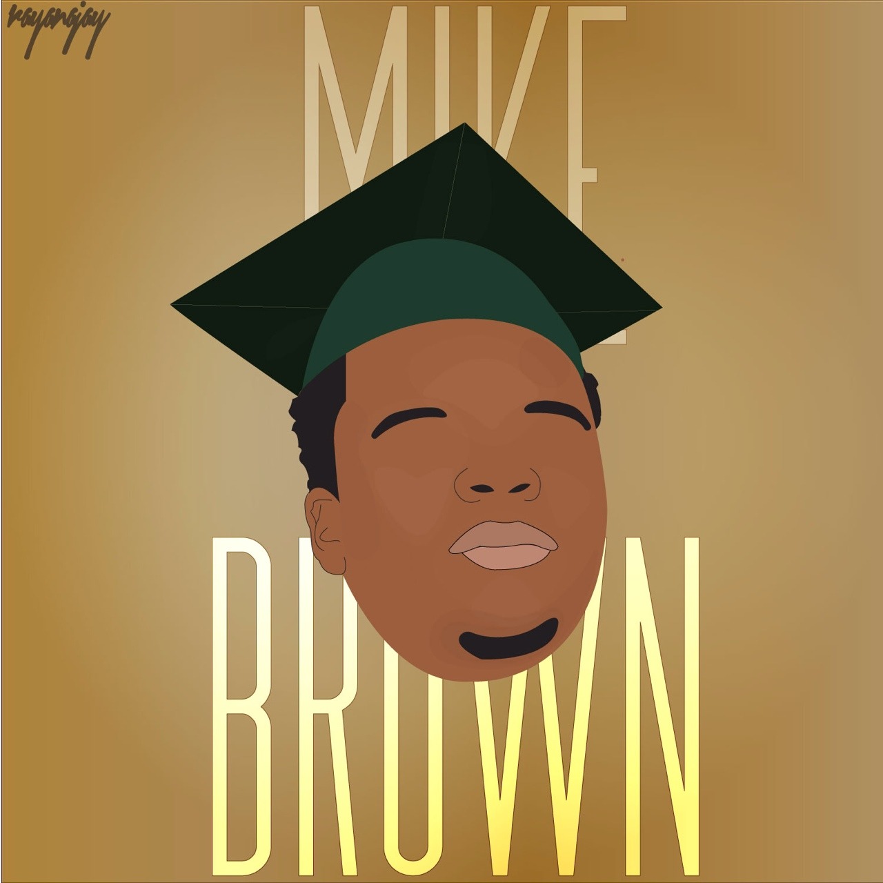 rayanajay:  Did a piece for Mike Brown 🙏 