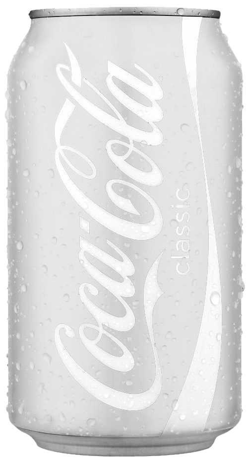 totallytransparent:  Semi Transparent Coca Cola Can (matches the colour of your blog