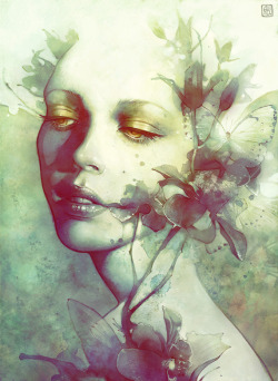 annadittmann:  &ldquo;Bloom&rdquo; A new piece for an upcoming exhibition Digital Renaissance at the Gauntlet Gallery! annadittmann.com 