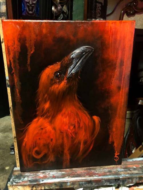 ex0skeletal-undead:Ravens by Zack DunnThis artist on Facebook