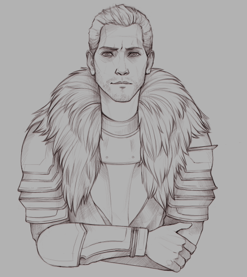 jordvnnoel:Happy Holidays everyone!Have a sketch of Cullen to celebrate.