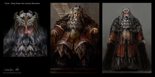 The Hobbit “Thror King Under the Mountain” 2D digital feature film visual development cr