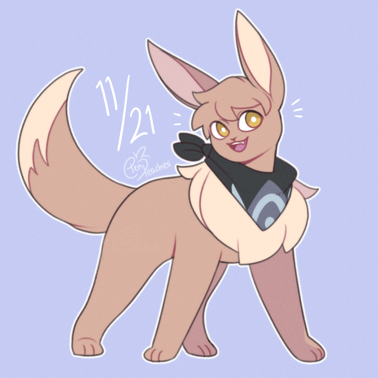 It’s Eevee Day! My oc Eugene as an Eevee