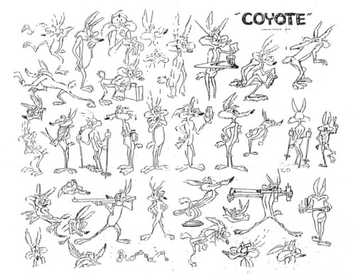 And even more Looney Tunes model sheets. They are for: Playboy Penguin, Sheep Dog, Wile E. Coyote an