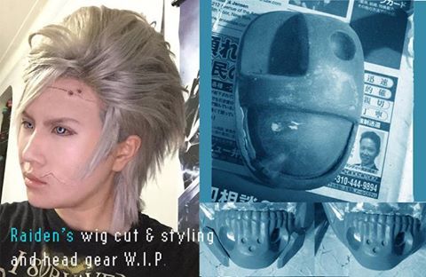MGSV Raiden’s wig and head gear in progress Wig cut and style 95% done. Head gear 30% done. By