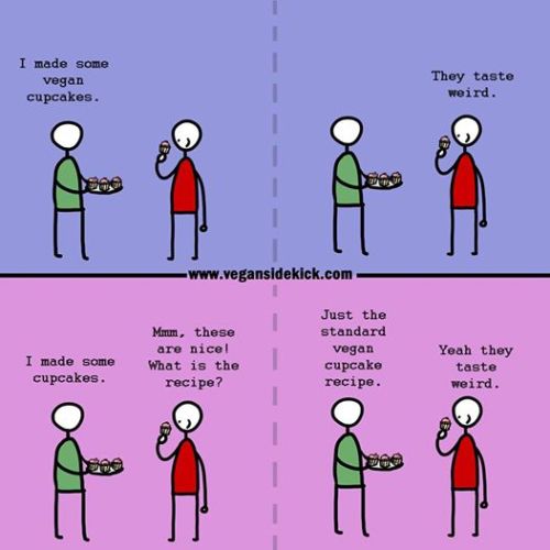 crystalgempearls:  choosehopefortheanimals:  This is so infuriatingly true!  I can almost always tell the difference even if people don’t tell me, but I try not to be rude at all about it. Usually I just politely decline. 