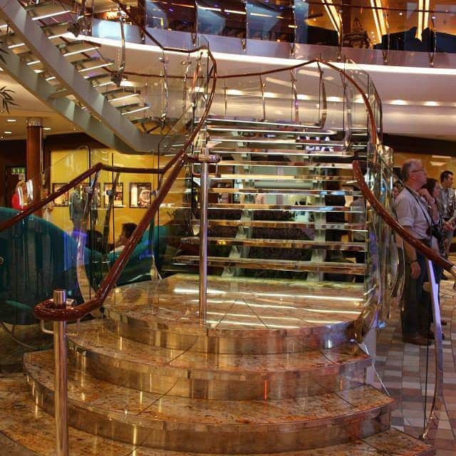 Stairs onboard Allure of the Seas#allureOTS #onboard #restyling #crazycruisesonboard #eraora #cruiselife #cruiseship #cruising #cruise #bloggers #cruisebloggers #traveling #vacations #explore #pics #picofthedays #instalikes #instagood #instadaily...