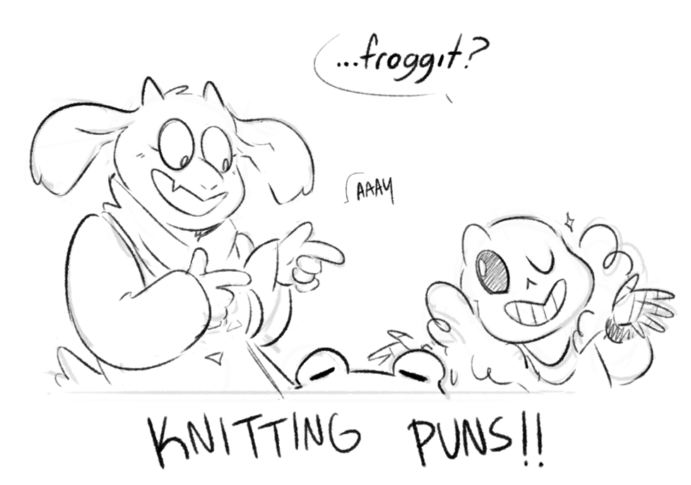 egophiliac:  okay here is the joke that’s only funny if you knit, I’m sorry BONUS: