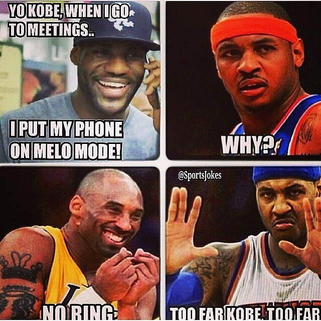 rainbowwbrightt:  I’m schleep. 😂😂😫😴 #rp #kobe #lbj #melo