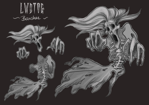 Character Design of the “Banshee” from LWDTOG. For more content go visit our tumblr @lwdtog or our i