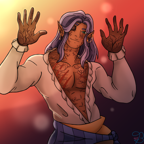 Artfight Attack (friendly Fire) For @tinycowboyart And Their Character Keyrin~