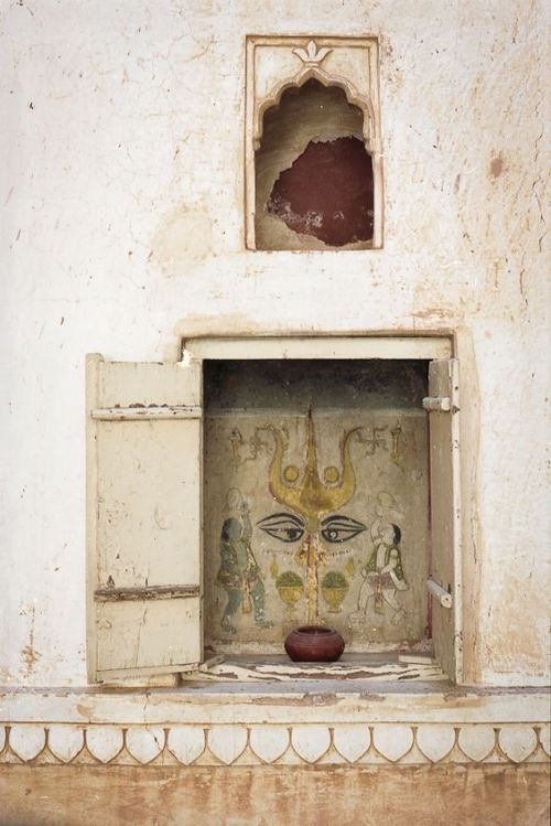 Shrine with Goddess as Trishula (trident), Rajasthan