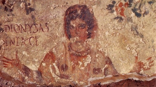 templeofapelles:Ancient Roman Fresco  Dionysus