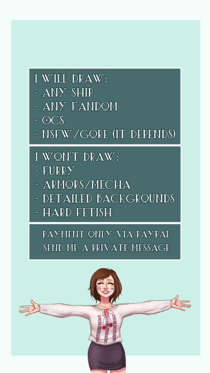 svetanda: NEW COMMISSION’S CHARTI haven’t changed my prices, I just changed the layout so it could f