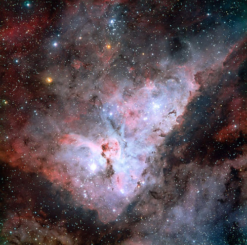 The Carina Nebula is one of the largest diffuse nebulae in the sky, and contains several open star c