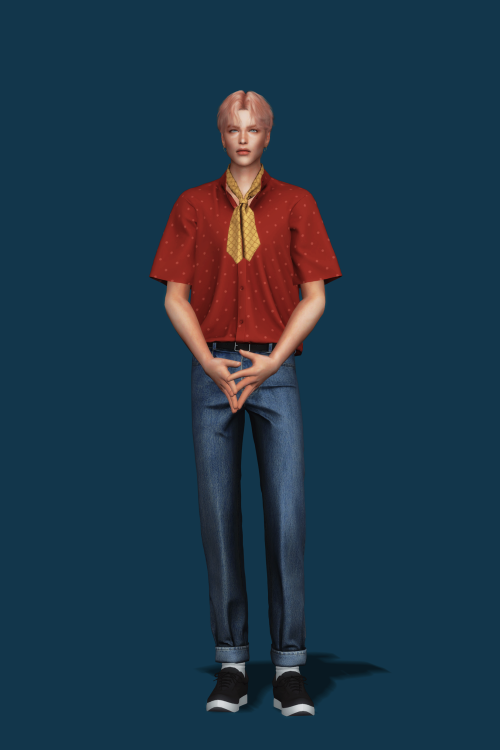 Mandarin Collar Shirt III & Basic Scarf is released publicly!Top/NecklaceNew MeshAll LOD’sShadow