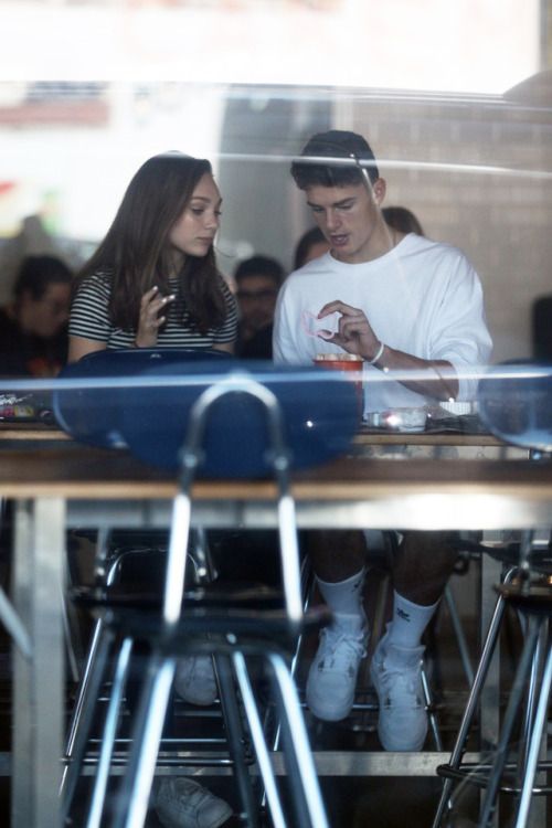 Maddie Ziegler and Jack Kelly spotted outside of Duff&rsquo;s Cake Mix in West Hollywood, Califo