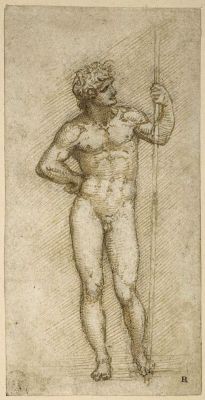 haunteddreamlandface: sculppp:  Leonardo da Vinci (1452-1519)  A nude man, c.1504.  Provérbios 11 : 1  YHVH odía la balanza falsa, le agrada el peso justo.  y  2 Hoy la arrogancia, mañana la vergüenza: la sabiduría vive con los hombres modestos.