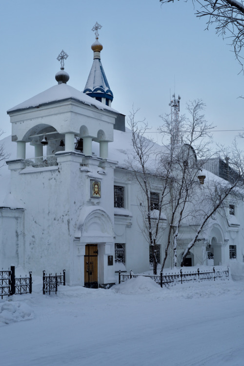 Church of St. Michael the Archangel, Vorkuta.Vorkuta is the easternmost town in Europe.