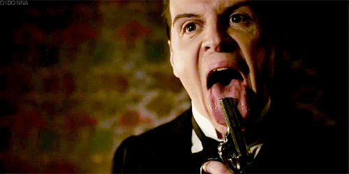 oidonna:  That awkward moment when your nemesis makes sexual gestures at you in your