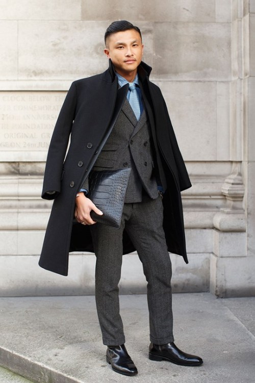 yourstyle-men: songdau: London Collections: Men Street Style Jackie Tam, senior fashion editor, GQ