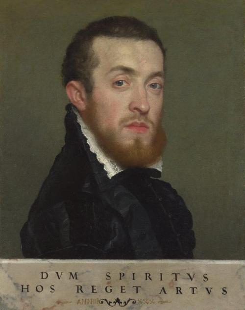 history-of-fashion: ab. 1560   Giovanni Battista Moroni - Bust Portrait of a Young