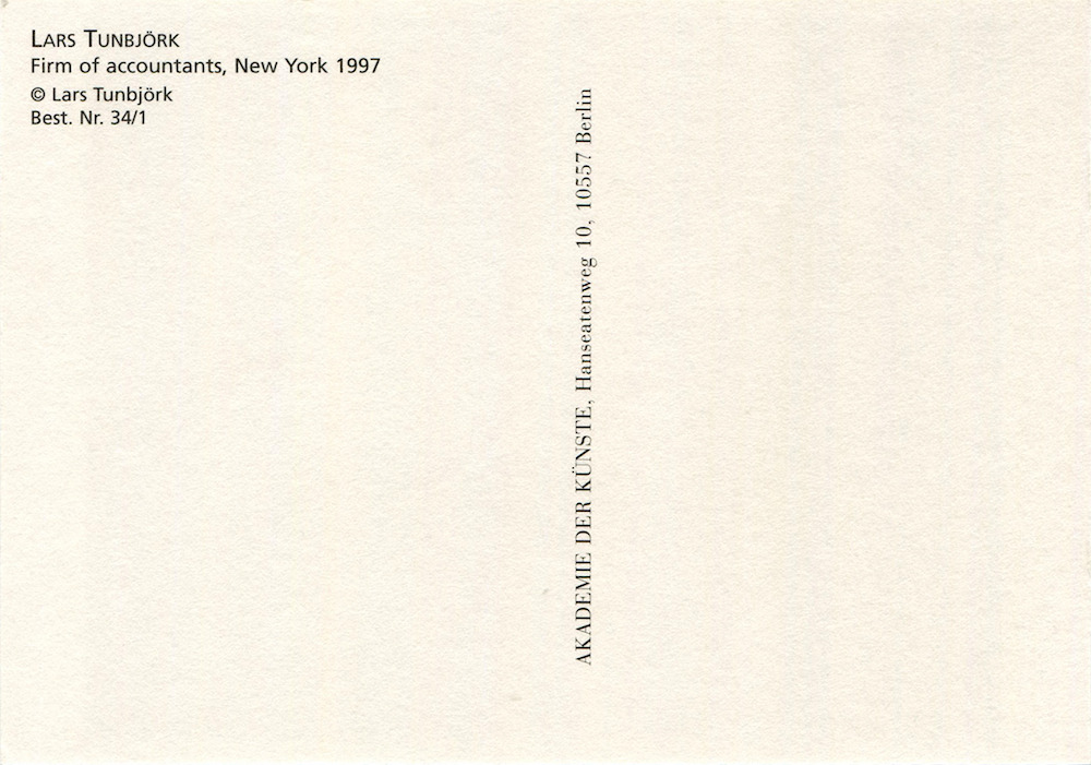 antronaut:Lars Tunbjörk - Firm of accountants, New York, 1997