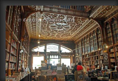 littledallilasbookshelf: Inside Livraria llello &amp; Iirmão in Porto, Portugal