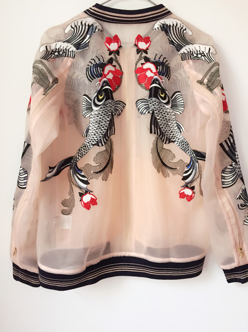 roseglam:  Sheer Bomber Jacket ♡