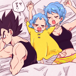 vegebul-love:  captaindest:  sir-absol:  Family Goals.  https://twitter.com/miicooochan  that is the artist please remember to give credit where credit is due   I'mma reblog this again ‘cus people need their credit! 