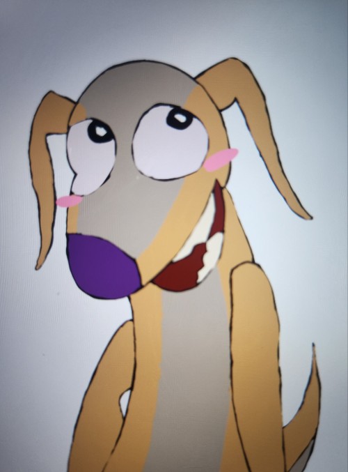 Bad Quality Alfred Cuz I Drew Him On Another Phone . I Am Obsessed With This Dog