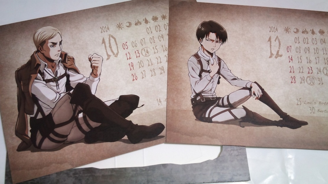 leviskinnyjeans:  leviskinnyjeans  Shingeki no Kyojin School Calendar  