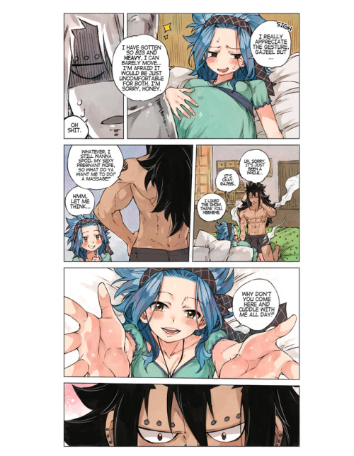 rboz: C R A V I N G S ♥ Pregnancy is hard on Levy and Gajeel tries to be supportive.