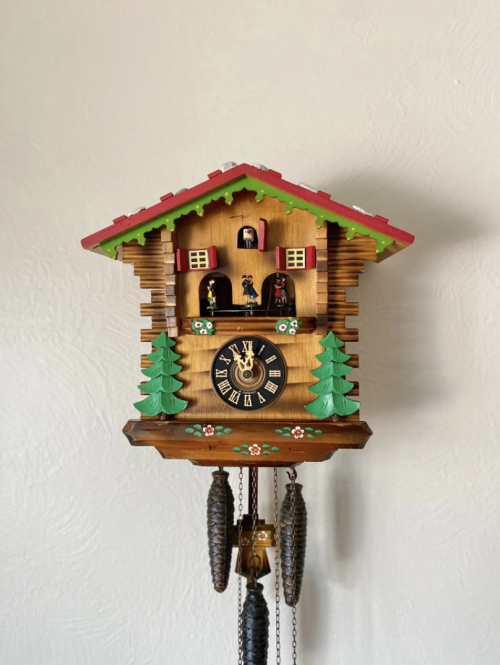 Working! 1969 Vintage, Musical “Swiss Chalet” style cuckoo clock by TheClockDoctorShop