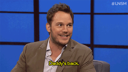 laughterkey:  latenightseth:  Now that Chris Pratt is finished with Guardians of the Galaxy, he can finally go back to that Andy Dwyer physique.  I feel like this gifset is relevant to many of your interests.  