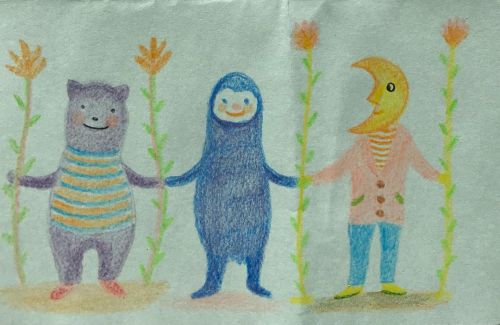 A piece from mini sketch ✍️#mayamiyama #sketch #drawing #minisketch #bear #ghost #moonhttps://ww