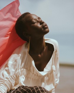 cathrinabroderick:Aweng Chuol photographed by Erika Astrid for Blanc Magazine
