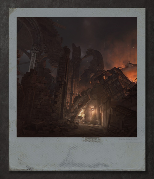 Wolfenstein - Old Blood - Village In Fire