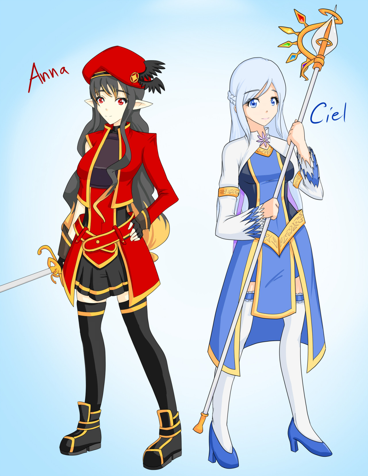athenya:  jonfawkes:  Finally finished the picture of my OCs. Now people can draw