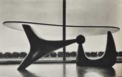 zegalba:Isamu Noguchi: Wood &amp; Glass Coffee Table (1944) Manufactured by Herman
