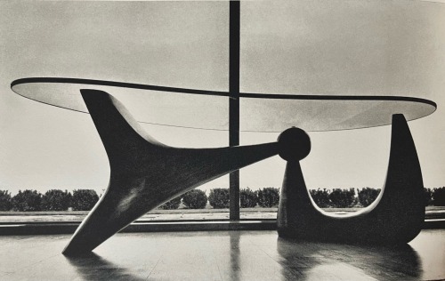 zegalba:Isamu Noguchi: Wood &amp; Glass Coffee Table (1944) Manufactured by Herman