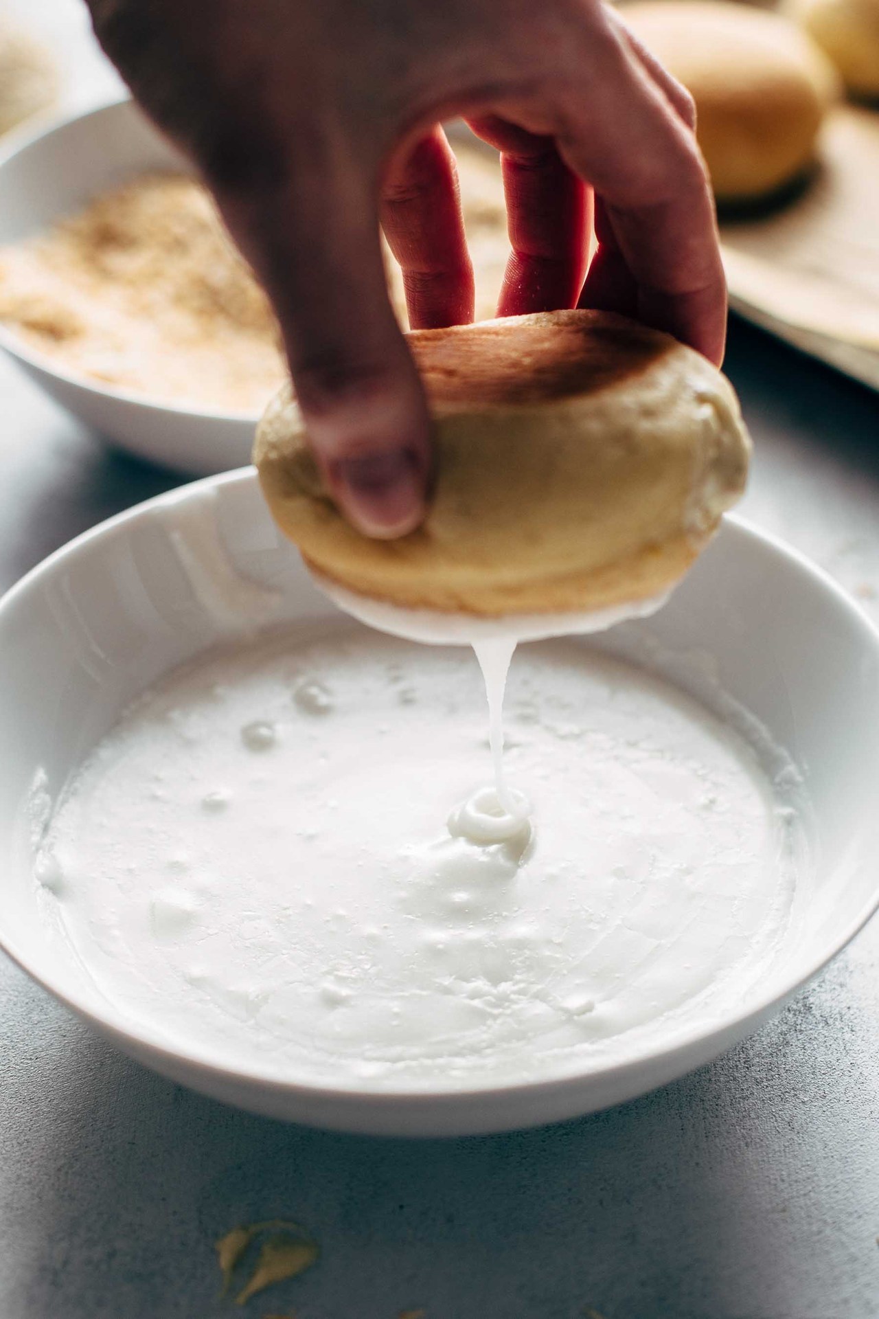 sweetoothgirl:    COCONUT CREAM FILLED BAKED YEAST DONUTS RECIPE