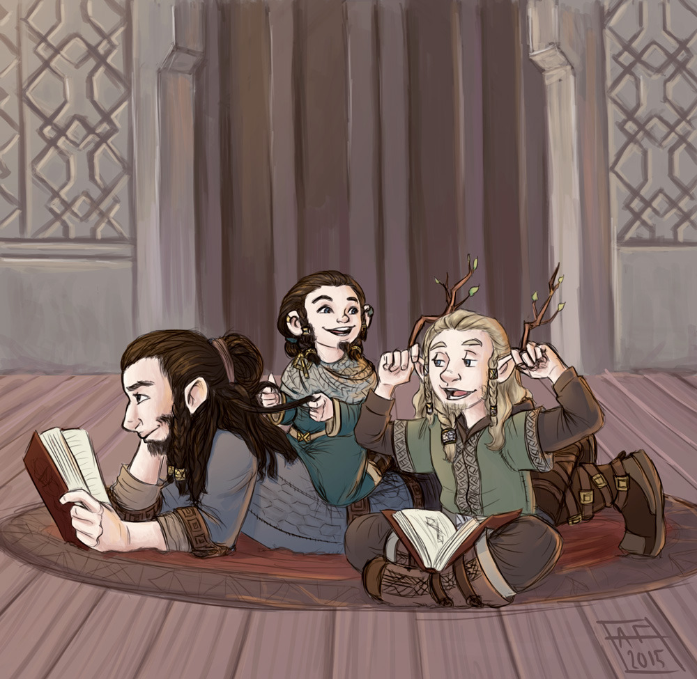 alyssamaydraw:   &ldquo;Hey Thorin, guess who I am?&rdquo;&ldquo;You’re