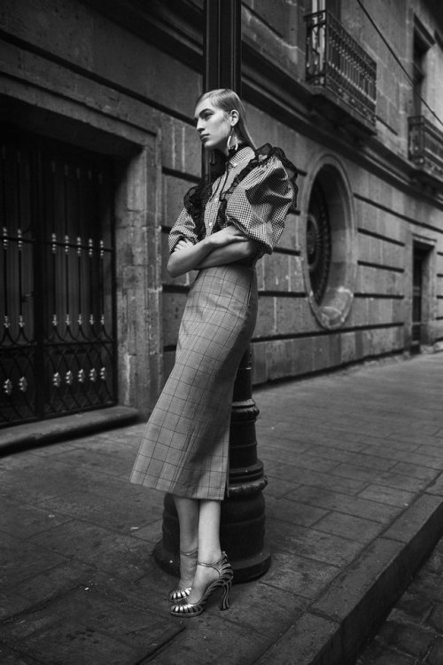 Vanessa Axente with architecture in “Rhythm of the Heart” for WSJ Magazine, March 2016. 