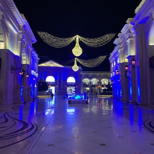 Was told they spent $500m on this insane mall in #doha we had dinner at. It was impressive. Learning